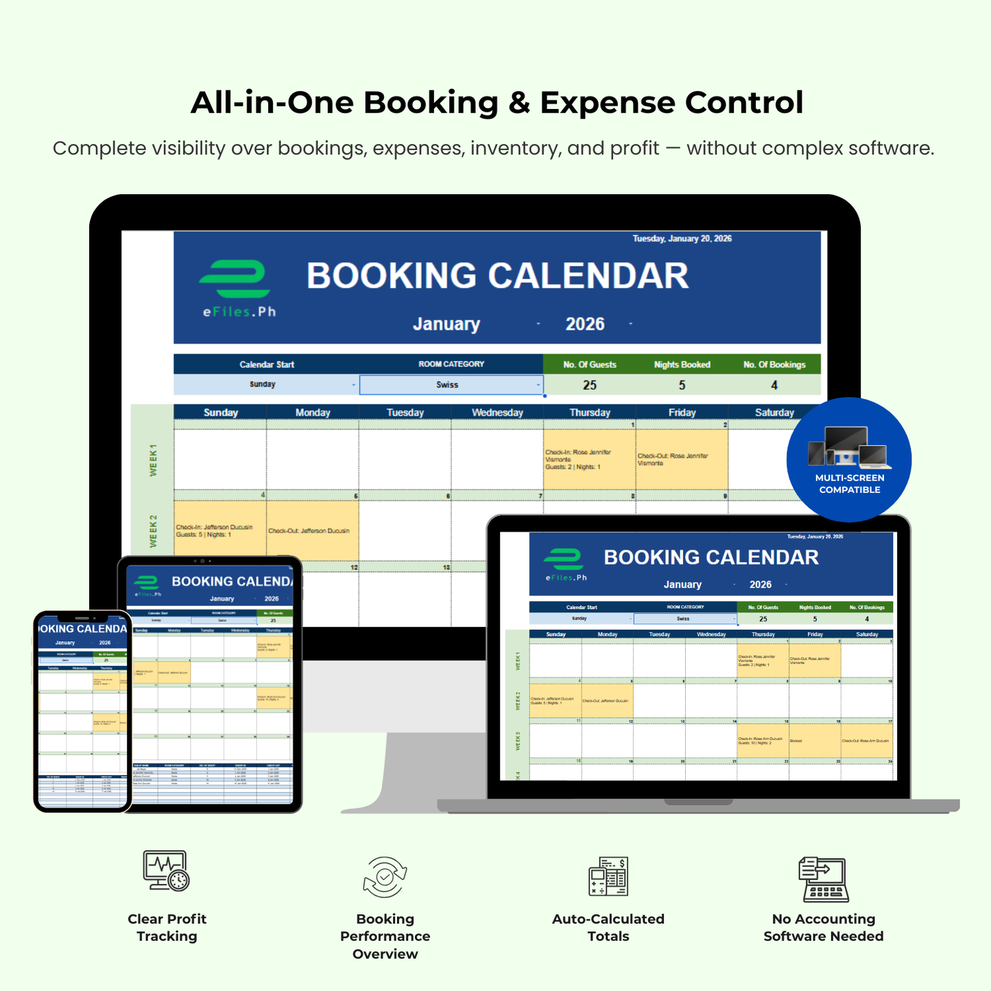 eFiles: Bookings & Expenses Control System