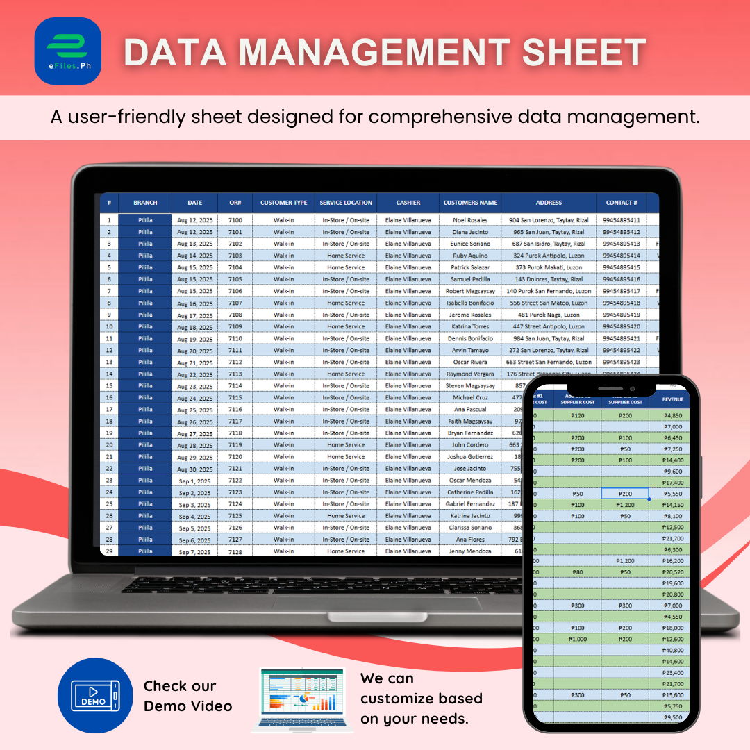 eFiles Smart Store Performance System (For Any Business Type — Single or Multi-Branch)