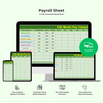 eFiles Payroll Pro Calculator – All-in-One Auto Payroll Template in Google Sheets for Small & Big Businesses
