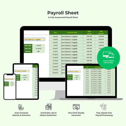 eFiles Payroll Pro Calculator – All-in-One Auto Payroll Template in Google Sheets for Small & Big Businesses